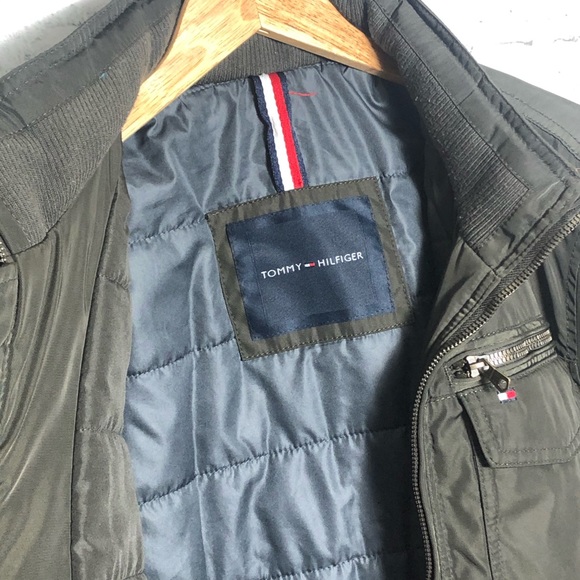 Men's filled Performance Bomber green Jacket M - Picture 11 of 16